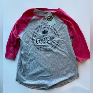 Artisan Kids Raglan Shirt - Gray and Red